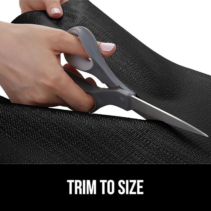 GORILLA GRIP DripGuard Drawer and Shelf Liner for Cabinet, Slip Resistant Non Adhesive Protection for Kitchen, BPA Free Smooth Surface Plastic Liners for Cabinets Bathroom Drawers, 17.5x240 Inch Black