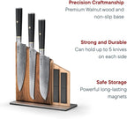 Yatoshi Magnetic Kitchen Knife Block Set 6 Pcs - Japanese 67 Layer High-Grade VG-10 Damascus Steel Knives, Sharp, G10 Handle Professional Kitchen Knife Set