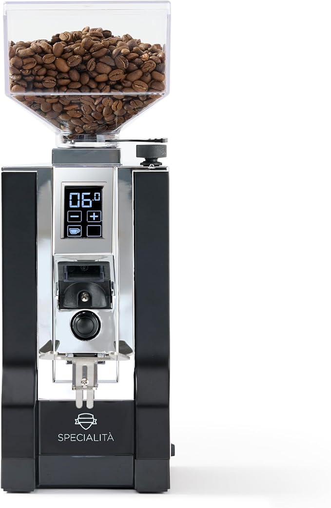 Eureka Mignon Specialita Espresso Grinder | Silent Technology | Stepless 55mm Burrs | Touchscreen | Black