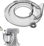 Pouring Shield for KitchenAid Tilt Head 4.5-5QT Stainless Steel (Only),Safety Pouring Shield,Splatter Guard for kitchenaid mixer bowl,Kitchen Aid Stand Mixers (Transparent Grey, for 4.5-5 QT)