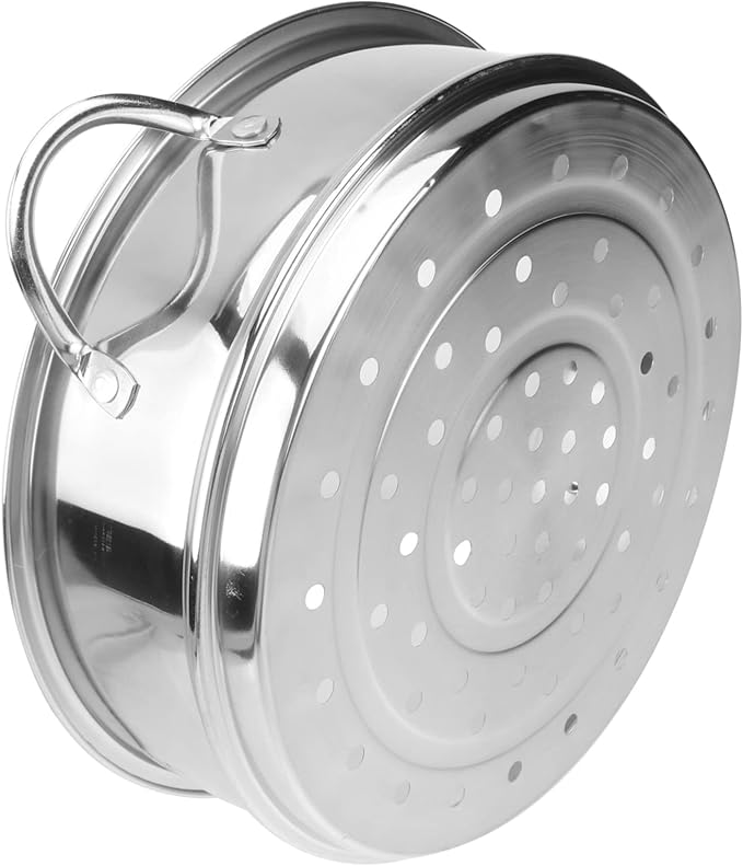 9 Inch Steamer Basket, STOBAZA Stainless Steel Steamer Insert for Pot, Veggie Rack with Handle, Vegetable Basket for Pot, Dishwasher Safe