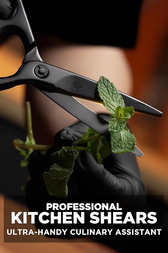 Dalstrong Japanese Stainless Steel Ambidextrous Kitchen Scissors - All Purpose - Heavy Duty - Detachable - Sharp Blade - Herbs, Pizza, Meat Cutting