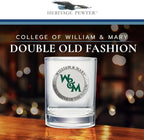 Heritage Pewter WILLIAM & MARY Double Old Fashion | Double Rocks Glass 14 OZ for Liquor | Expertly Crafted Pewter Glass