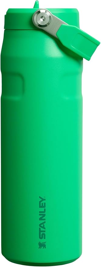 Stanley IceFlow Flip Straw 2.0 Water Bottle 24 oz | Built-In Straw with Larger Opening | Lightweight and Leak Resistant | Insulated Stainless Steel | BPA-Free | Meadow