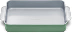 Caraway Non-Stick Ceramic 9”x13” Rectangle Pan - Naturally Slick Ceramic Coating - Non-Toxic, PTFE & PFOA Free - Perfect for Brownies, Lasagnas, and More - Sage