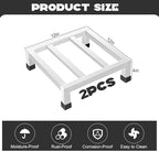 2 Pack Dunnage Rack, 12”x 12” Commercial Food Floor Rack 3.9" Off the Floor Stainless Steel Pallet Racks 1000 lbs Capacity Low Shelf for Storage in Restaurants, Kitchens, Garages and Vehicles