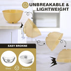 Wheat Straw Bowls, 34 Oz Large Microwave Dishwasher Safe Plastic Cereal Soup Bowls Sets of 8 Reusable, Unbreakable Deep BPA-Free for Ramen Salad Noodle, Multicolor