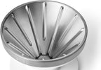 YETI Pour Over Coffee Maker Accessory Ramblers, Designed for Perfect Coffee Extraction Anywhere, Stainless Steel, fits any V60 Filter, White
