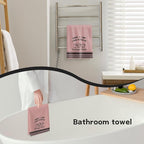 Funny Sourdough Baking Kitchen Towels, Gifts for Sourdough Bakers Tea Dish Towels for Kitchen, Baking Lover Gifts Decorative Hand Towels, 16x24 Inch Pink Background