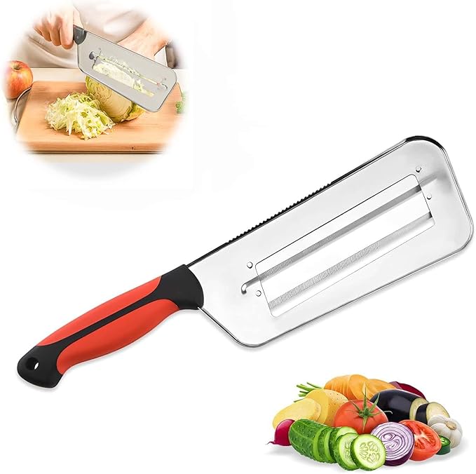 Multifunctional Vegetable Cutter, Cabbage Slicer Shredder,Stainless Steel Double Layer Slicer for Vegetable Cutter.Large