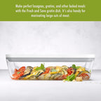 ZWILLING Fresh & Save Large Vacuum Sealer Container, Casserole Dish with Lid, Brownie Pan, Lasagna Pan, Pizza Pan, 11.5 x 7.9 x 3.2-inch