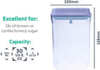BopTop (1pc - 900ml) Airtight Food Storage Container – Mechanical Silicone Seal Canister - BPA-Free - 0.9Qt