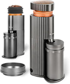 2025 New Electric Burr Coffee Grinder, Professional Espresso Grinder, Quiet, Compact, 65g Single Dose, 90 Settings, Easy to Use & Clean, Stainless-steel Burrs, Great Flavor in Pour Over, French Press