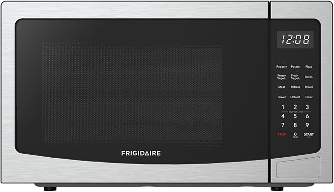 FRIGIDAIRE 1.1 Cu Ft Stainless Steel Countertop Microwave Oven, Multi Function, Programmable, 1000W, residential kitchen, Stainless