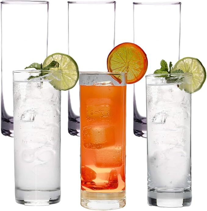 LEMONSODA Premium Highball 12oz Glass Set - Elegant Tom Collins Glasses Set of 6, 12, and 48 Tall Drinking Water Glasses - Bar Glassware for Mojito, Whiskey, Cocktail (Set of 48)(2007)