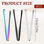 3 PCS Egg Chalaza Removal Tool Stainless Egg Chalaza Thing Remover Separators Multipurpose Eggshell Fragment Removal Utensil for Fresh Eggs Essential Kitchen Gadget for Chefs and Bakers