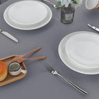 sancua 2 Pack Light Grey Tablecloth 60 x 84 Inch, Rectangle 4 Feet Table Cloth - Stain and Wrinkle Resistant Washable Polyester Table Cover for Dining Tables, Buffet Parties and Camping