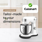 Ibyx Elegant Sliding Tray - Compatible with 5.5 Qt Cuisinart Stand Mixers and Other Heavy Appliances (Natural)