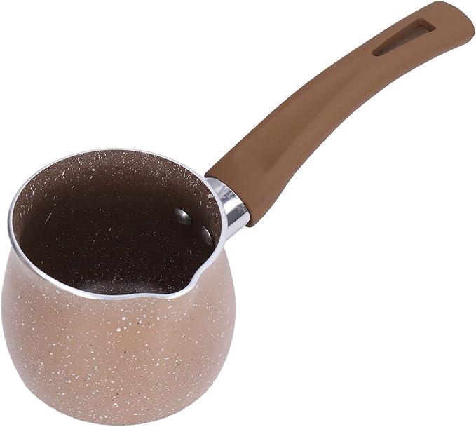 Non Stick Milk Pan, Mini Saucepan Coffee Warmer Boiling Pot Melting Pot Butter Warmer with Handle Stockpot