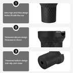 Silicone Boot for Stanley, Cup Bottom Protector Sleeve Accessories for Stanley Quencher H2.0 FlowState Tumbler 40oz / Adventure Quencher Tumbler 40oz (Black)