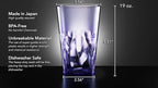 SCANDINOVIA - 19oz Unbreakable Premium Drinking Glasses Set of 6 - Super Grade Acrylic Plastic - Perfect for Gifts - Dishwasher Safe - Stackable - Drinkware Cups Reusable Water Tumbler