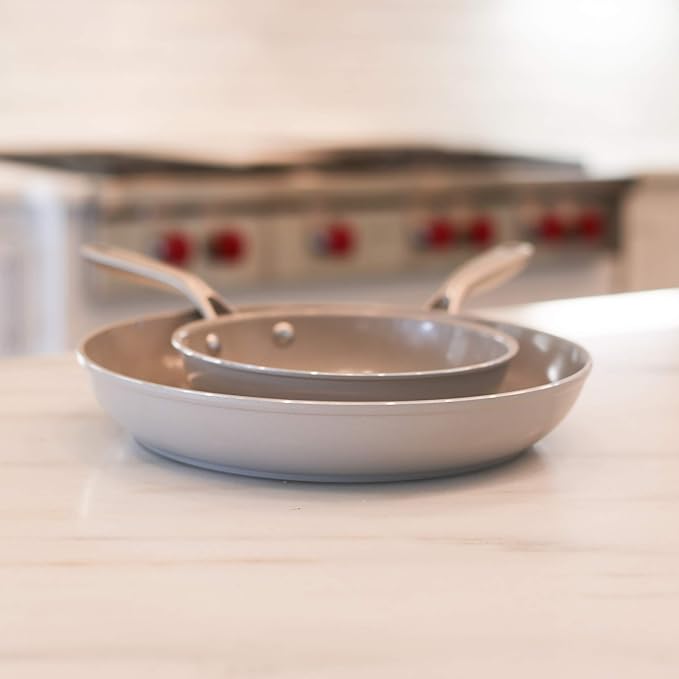 TECHEF - CeraTerra - 8 inch Ceramic Frying Pan – PFAS, PTFE & PFOA-Free, Toxin-Free Ceramic Coating, Induction-Ready, Oven & Dishwasher Safe, Ceramic Nonstick Frying Pan Made in Korea