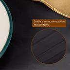 2 Pack Black Round Tablecloths, 120 Inch Stain Resistant and Wrinkle Polyester Fabric Washable Table Clothes Cover for Kitchen Dining, Wedding, Reception Banquet, Birthday Party, Buffet Restaurant