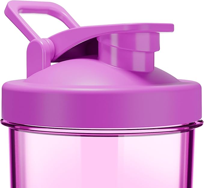 Electric Shaker Bottle USB C Rechargeable Protein Shaker Bottle Shaker cups for Protein Shakes Mixer with 24oz BPA Free Tritan Meal Replacement Shakes Made with Tritan Portable Blender Cup (Purple)