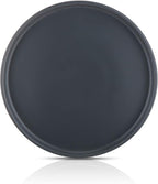 Stone Lain Stoneware Coupe - Celina Round Salad Plates Set, 4-Piece, Grey Matte