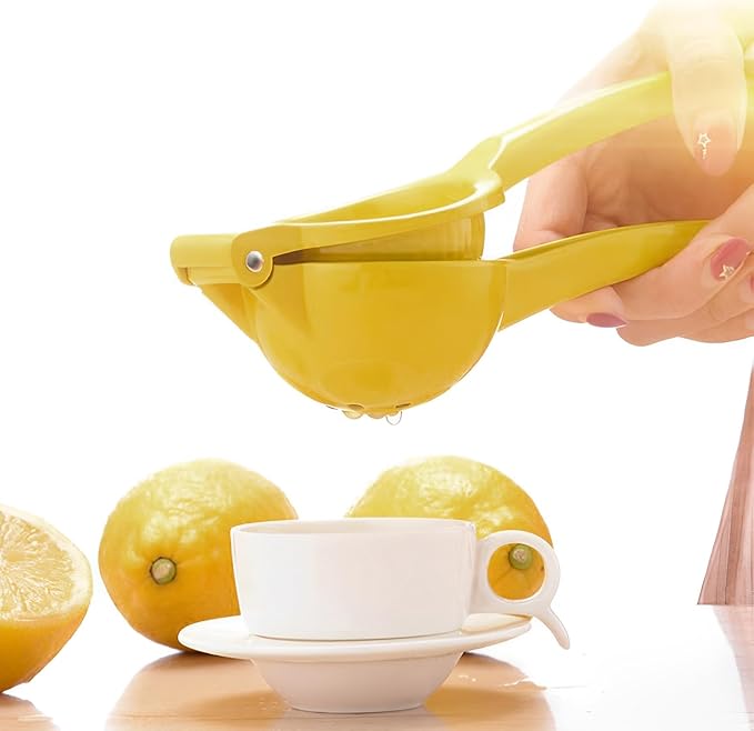 2 Pcs Lemon Squeezer Hand Press Aluminum Alloy Lime Squeezer Manual Citrus Juicer Multipurpose Lime Juicer for Kitchen Bar Restaurant