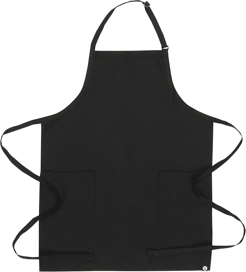 Chef Works Unisex Two Patch Pocket Bib Apron