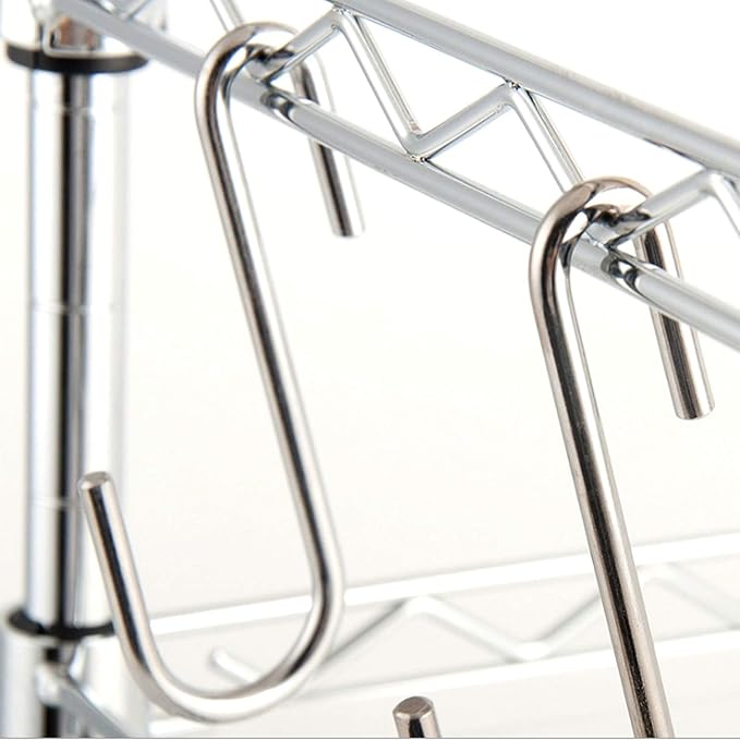 24 Pack 3 inch Heavy Duty S Hooks Pan Pot Holder Rack Hooks Hanging Hangers S Shaped Hooks for Kitchenware Pots Utensils Clothes Bags Towels Plants