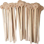 Coffee Stirrers Stir Sticks Wooden Beverage Mixer with Round Ends,Disposable Environmentally Friendly Biodegradable Cafe Grade Beverage Stir Sticks for 6 Inch Coffee Milk Cocktail Tea (100)