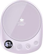 Coffee Mug Warmer - Fastest Heating & Highest Temperature, Coffee Cup Warmer for Desk Auto Shut Off, 4 Temp Settings & 1-12H Timer, Smart Electric Beverage Warmer for Coffee, Tea (Purple)