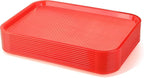 New Star Foodservice Fast Food Tray, Set of 12 (Red, 12 by 16-Inch)