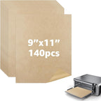 9 x11 inch Air Fryer Parchment Paper Squares, 140 Sheets Unbleached Pre-Cut Baking Disposable Paper Liner for Cuisinart Non-Stick Air Fryer Toaster Oven