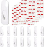 14 Large Hooks for Hanging, Adhesive Wall Strips Hooks Heavy Duty, no Damage Sticky Utility with 18 Strips for Bathroom Towel，Coat，Door，Key