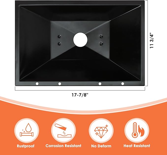 99250 Grease Tray for Weber Genesis 1000/2000/3000, Genesis Silver B/C&Gold B/C, Drip Pan Tray Replace for Weber Spirit E-310 E-320 SP-320 Series (2007-2012), Platinum B/C(2005 and Newer)