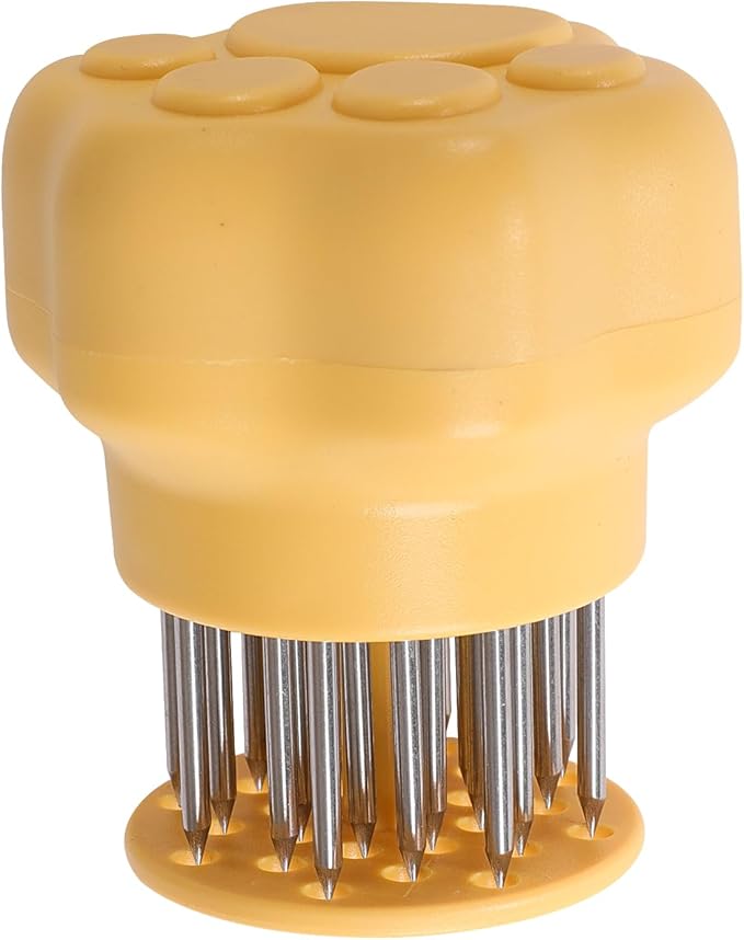 Meat Tenderizer Tool Stainless Steel Thickened Sharp Needle Makes Steak & Chicken Tender Easily, Heavy Duty Kitchen Cooking Gadget for Tenderizing Beef, Pork, Veal