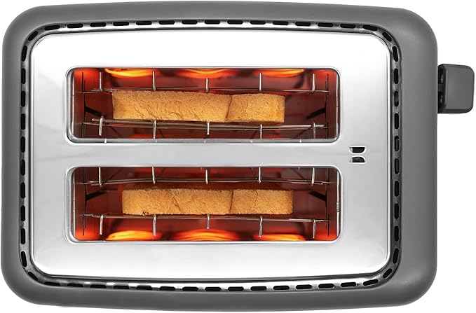 Livwell Matte 2-Slice Smart Touch Toaster with Color Screen Display - Kitchen Gifts - 6 Browning Levels, Timer Countdown, Adjustable Settings for Bagels, Gluten-Free & Multigrain Bread (Matte Black)