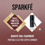 Portable Electric Coffee Grinder, Rechargeable Handheld Grinder with Stainless Steel Conical Burr, Adjustable Grind Settings, for Espresso, Moka, Pour Over, French Press, Cold Brew, Obsidian