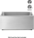 WILPREP Single-Well Commercial Food Warmer, ETL Listed Electric Warmer for Food with Adjustable Temp. & Automatic Shutoff, Stainless Steel Hot Food Well Food Heating Unit for Buffet Hotel Catering