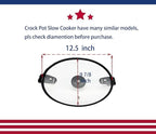 Oval Glass Lid Only Compatible Crock Pot Slow Cooker ticked in the picture Model:CPSCVC7OLLEC-DS&CPsCVC60LL-S, not fit others, This Brand have many similar models, pls check the pic. carefully.