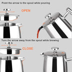 Secura French Press Coffee Maker, 17-Ounce, 304 Stainless Steel Insulated Coffee Press with Extra Screen