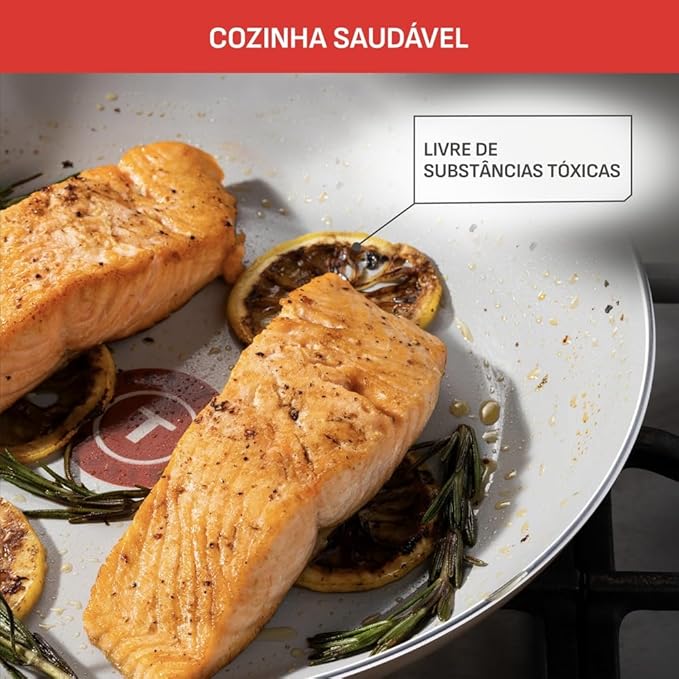 T-Fal Refresh Ceramic Nonstick Cookware Set, 12-Piece Nonstick Cookware, Oven Safe to 350°F, Stockpot, Griddle, Frying Pans, Utensils, Ceramic Pots and Pans Set, Blue