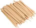 Gmark Disposable Wooden Stirrer Individually Wrapped in Biodegradable Kraft Paper, Wood Coffee Stir Sticks 7.5 Inch for Tea Beverage, Craft Stick, 500 Pcs/Bag GM1010 (500)
