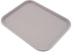 Carlisle FoodService Products Cafe Plastic Fast Food Tray, 14" x 18", Gray, (Pack of 12)