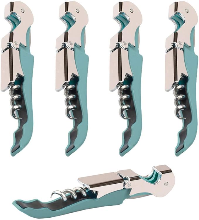 Professional Waiter Corkscrew Wine Openers Set, Heavy Duty Stainless Steel Hinges Wine Key for Restaurant Waiters, Sommelier, Bartenders
