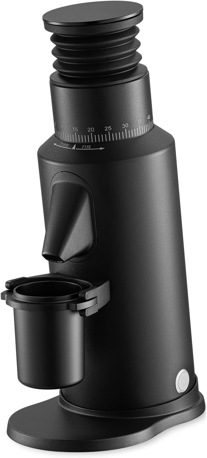 T64 Single Dose Coffee Grinder, 64mm Flat Burrs Electric Espresso Grinder (Black)