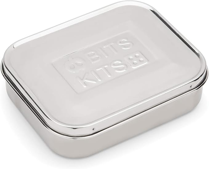 Stainless Steel Bento Box Lunch and Snack Container for Kids and Adults, 4 Sections